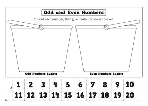 odd and even number activities.